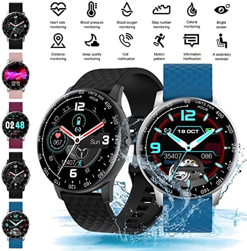 Charella #NFQTXG H30 Smart Watch Touching Diy Watchfaces Outdoor Sports Watches Fitness Smartwatch para Android para iOS IP67 Waterp