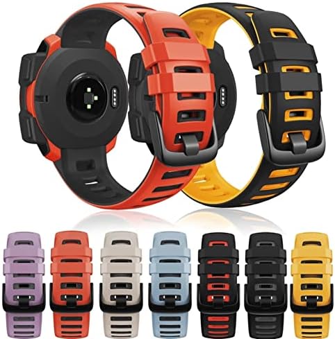 KQOO Silicone Watch Bands tiras para Garmin Instinct Smart Watch Relógio 22mm Banda de substituição