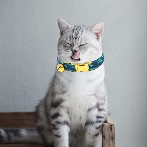 Cola de gravata borboleta de gato, colarinho de estimação de pet de tartan fofo com sino, colar de estimação