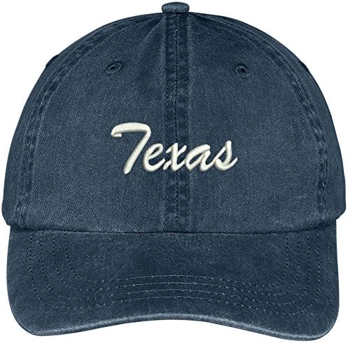 Trendy Apparel Shop Texas State Bordado Bordado de Algodão Ajustável Capinha de Algodão