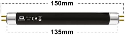 A iluminação de 4w/6 polegadas UV Tubos de luz preta - F4T5/BLB 395nm Ultraviolet UVA Luz negra para fornecer