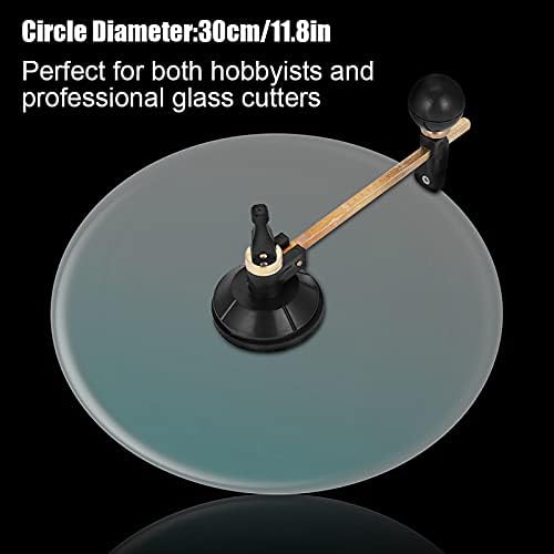 Cortador de vidro de gloglow, bússol de vidro ajustável cortador de vidro circular círculo de vidro Circular