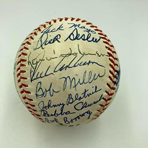1950 Philadelphia Phillies Whiz Kids NL Champions Team assinou Baseball JSA COA - Bolalls autografados