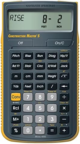 Indústrias calculadas 4050 Construção Master 5 Construction Calculator Pack de 4