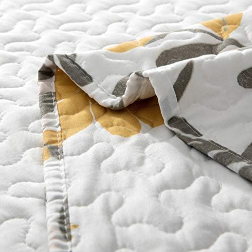 LifeTey deixa o conjunto de colcha de cama floral 3 peças cobertor de tampa do verão da primavera, cheio/rainha