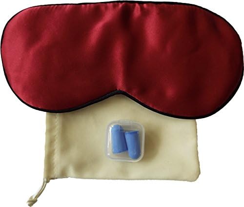 HomeTale® natural de seda premium máscara com tampões para ouvido e bolsa de transporte