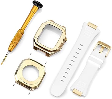 Caixa de cinta de aço inoxidável Texum para Apple Watch Band Modification 45mm 44mm 41mm Mod Mod Kit Conjunto