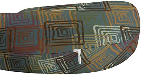 Abstract Grunge Pattern Padrões Folk Neck travesseiro lavável travesseiro em forma de U para