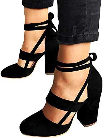 Waserce Sandálias confortáveis ​​para mulheres sapatos de largura Ladies solteiros causais sandálias de moda alta