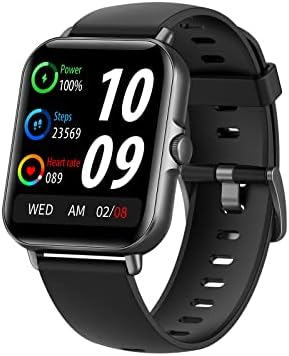 Byikun Smart Watch for iPhone Android Compatível, rastreadores de atividades e relógios inteligentes com