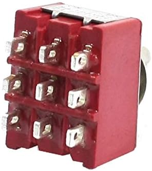 X-Dree Repair On-On 3pdt 9 pinos Terminal Rocker TOGLEM SWITCH AC 125V 5A (RIPARAZIONE ON-ON-ON