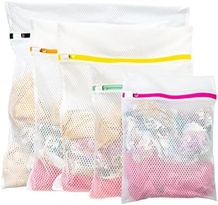 Bolsas de lavanderia Mesh Sacos de lavagem: Mola de lavanderia para delicados grandes lavanderia pequenos sacos
