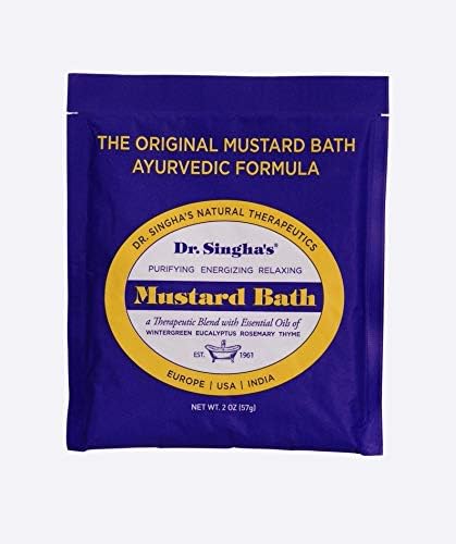 Banho de mostarda do Dr. Singha, sais de banho terapêuticos)