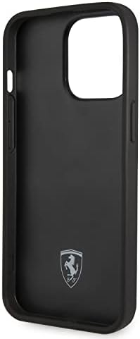 CG Mobile Ferrari Case de telefone para iPhone 13 Pro Max em cinza com grande logotipo Black SF, Caso Protetor