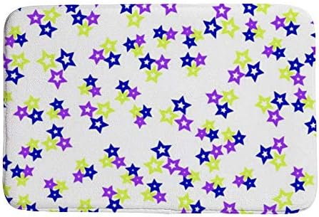 Tapetes de tapete de banheiro tapetes de piso tapete de banheiro padrão sem costura com estrelas decoração ao ar