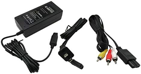 USONLINE911 12V 3.25A Adaptador de energia CA e cabo de cabo AV para Nintendo Gamecube NGC