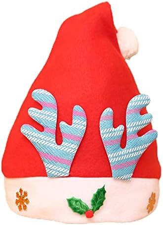 Chapéu de Natal Papai Noel Padrão de chapéu de natal tecido adorável