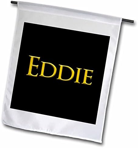 3drose Eddie Cool Girl Baby Nome nos EUA. Presente amarelo em charme preto - bandeiras