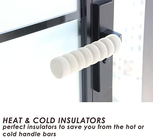 Tampas da alça da porta do recaretek Para aquecer tampas de maçaneta de porta de metal quente, 6 PCs EVA Protetor