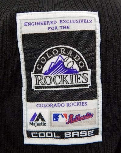 2014-15 Colorado Rockies 53 Game usou Black Jersey BP ST DP01975 - Jerseys MLB usada para jogo MLB