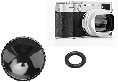 Botão côncavo de bronze preto Anel de borracha para fujifilm para Leica para Nikon para a Sony