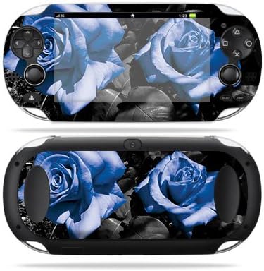 MightySkins Skin Compatível com Sony PS Vita - Rosas Azuis | Tampa protetora, durável e exclusiva do encomendamento