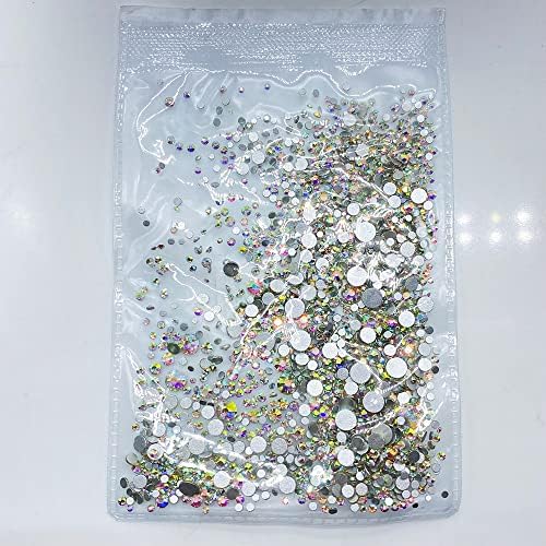 SS3 -SS20 Mix de cores Mix Tamanho 1440pcs Nail Art Rhinestones Crystal Black Nonfix Stone Diamantes