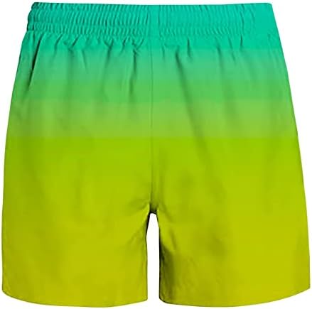 Wenkomg1 shorts de 5 polegadas de 5 polegadas gradiente cyberpunk y2k shorts atléticos de praia