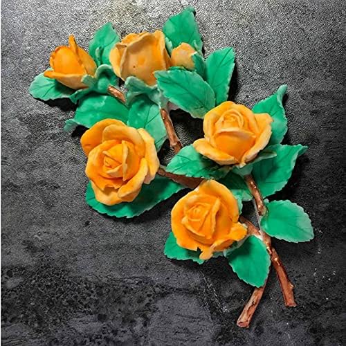 Flores 3D Flores de bolo de silicone moldes de bolo de rosa moldes de chocolate seco jóias de flores