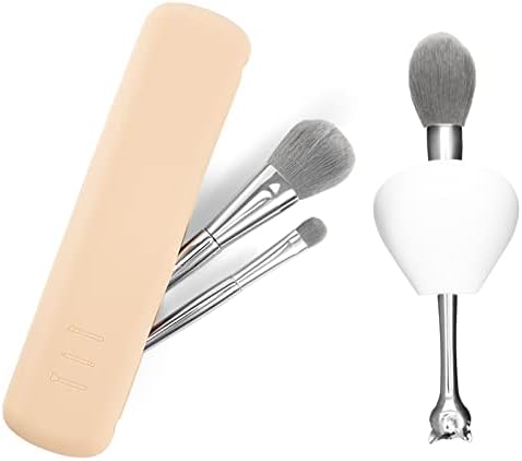 Porta de pincel de maquiagem de viagem Smsasoo, Silicon Trendy e Portable Cosmetic Face Brushers, Organizador