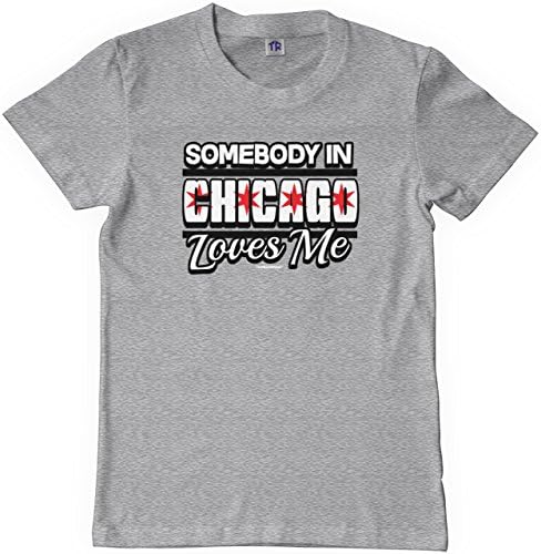 Threadrock Big Girls 'alguém em Chicago me ama camiseta juvenil