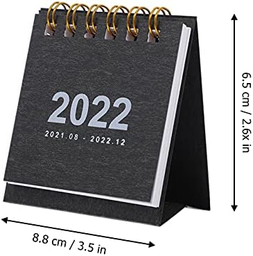 Homoyoyo Office Decor 36 PCs 2022 Mini calendário de mesa 2022 Calendário de mesa em pé 2022 2022 Mini