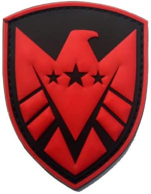 Novos agentes do Shield Logo PVC Patch Backer para acumulos de moral de gancho de crachá militar tático