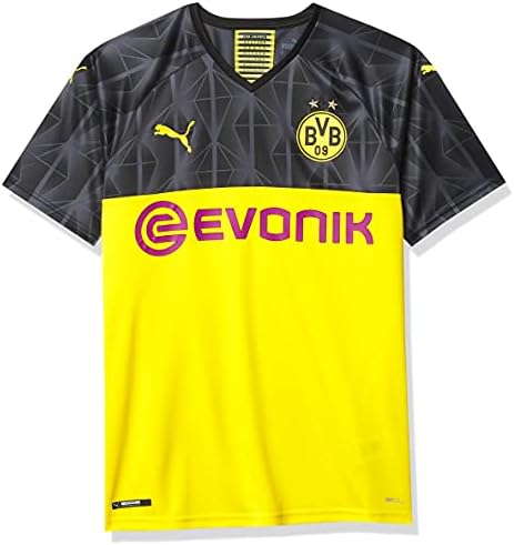 PUMA - Réplica de camisa de xícara masculina BVB com logotipo Evonik