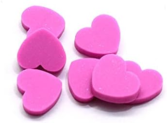 Shukele niantu109 50g/lote 89mm Hot Clay Heart Heart Fatias de polímero argila macio
