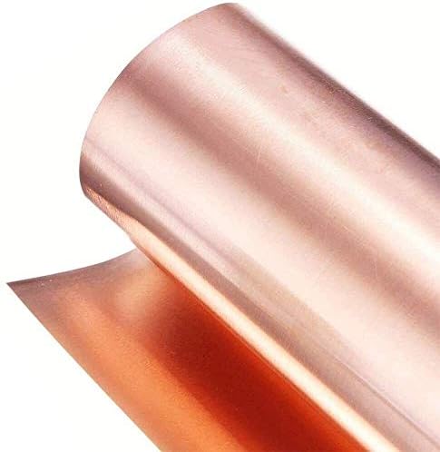 Folha de cobre Nianxinn 99,9% folha de metal de cobre pura folha de metal 0,5x300x1000mm para artesanato aeroespacial,