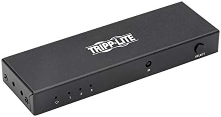 TRIPP LITE HDMI Switch 3-port para vídeo e áudio 4k x 2k UHD 60 Hz com Remote HDMI 2.0 HDCP 2.2 EDID