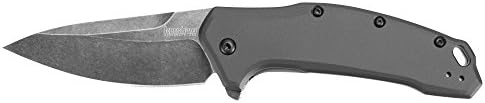 Kershaw Link dobring Pocket Knife, Cinza Blacks, abertura do SpeedSafe, Feito nos EUA