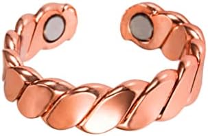 2 cura magnética pura anel de cobre sólido anel de cobre