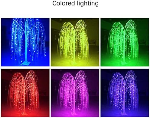 12 Modos Luzes de árvore de Natal LEDs de árvores grandes LEDs Decoração de luz Interior ou externo
