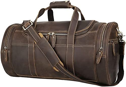 Lepsjgc 1pcs Made Made Retro Men's Travel Bag de grande capacidade Lazer Bolsa de bagagem de mão de mão