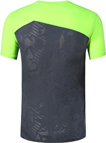 Jeansian Men's Sport Quick Dry Fit de manga curta T-shirt camiseta camiseta Tops Golf Tennis Bowling LSL1052
