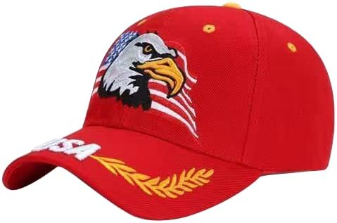 America USA EAGLES FLAGE EST 1776 Cap Hat Breakable Ball Cap boné de beisebol Tamanho ajustável para homens e