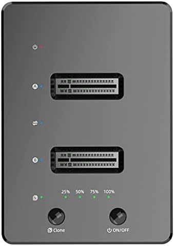 Slnfxc tipo C para USB 3.0 M.2 SATA NGFF SSD Disco de disco rígido Docking Station Dual Bay Offline