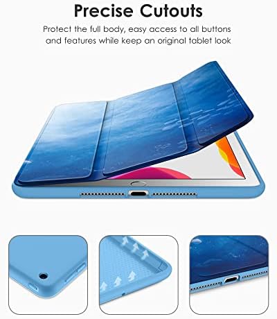 DTTO iPad 9/8/ 7ª geração 10.2 Case, TPU leve leve para iPad 10,2 polegadas [Aviso automático/ Sono