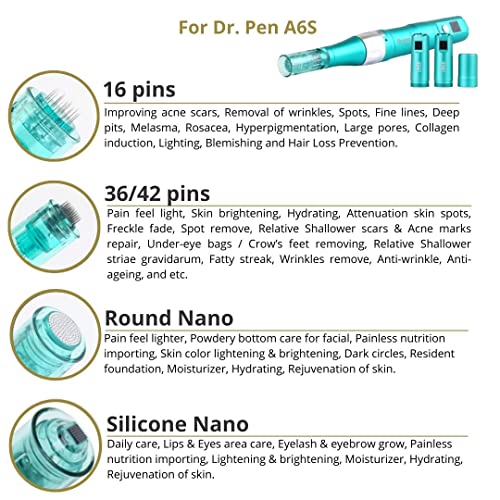 Dr. Pen Ultima A6S Cartuchos de substituição - - Slot redondo Nano Bayonet - Peças de substituição