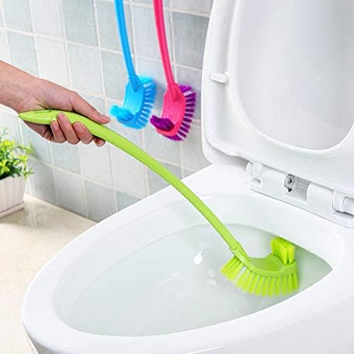 Pincel de vaso sanitário doiTool escova de vaso sanitário portátil portátil longa alça de banheiro tigela de