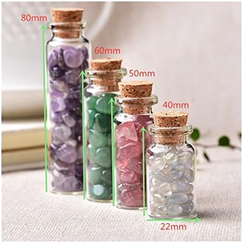 Shitou22231 1pc Glass de cristal natural desejando garrafa de casa decoração cura rocha mineral mineral