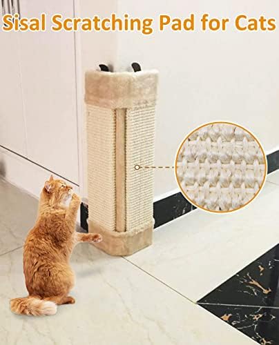 BNOSDM CAT WALL CAIN SRIPTHER PARA CATOS DE INÊNCIA paredes montadas Sisal Scratch Board protetor