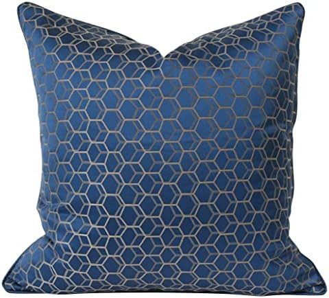 DHTDVD HOTEL Modelo Sofá Pillow Blue Blue Precision Fabric Pack Mackp Mochila Geométrica Pattern Cushion Tampa